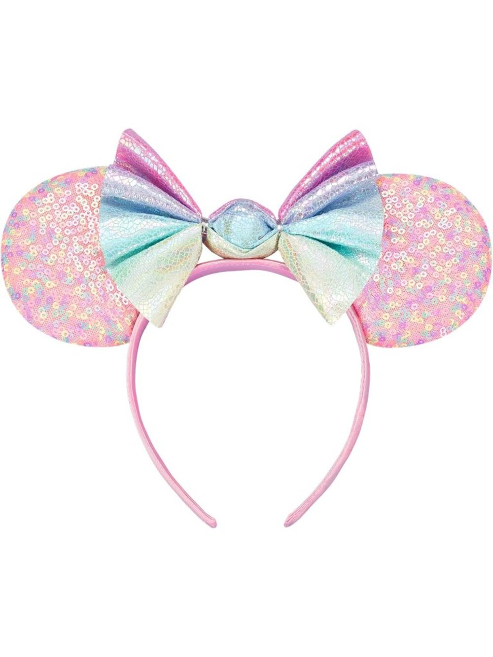 Women ColorFull Sequin Handmade Mickey Mouse Headband 2 Pieces